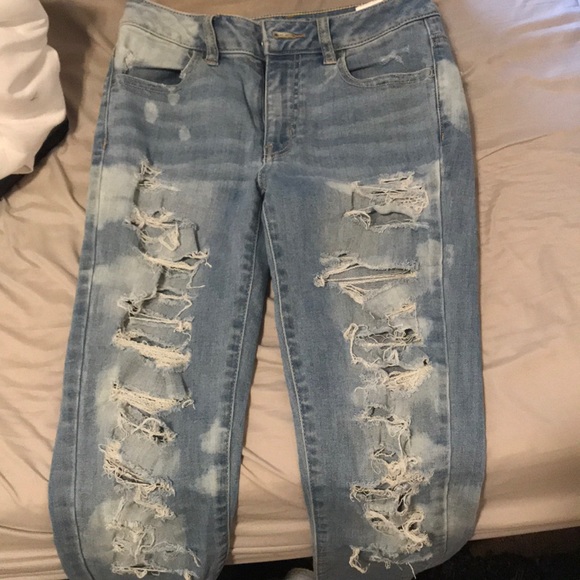 american eagle ripped high rise jeggings - Picture 1 of 3